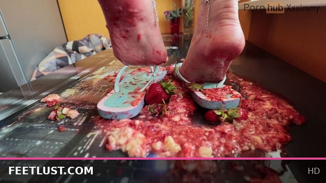 Strawberry Bliss Beneath My Flip-Flopped Soles