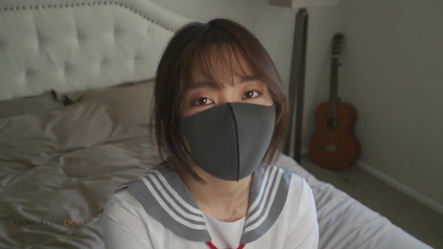 Horny Chinese schoolgirl in uniform gets fucked after her interview
