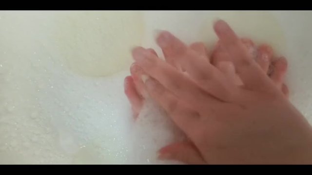 Millie's bubbly foot spa & scrub tease