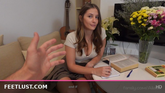 Homework ignored, she wants to see my cock!