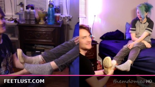 Stinky Feet Worship Turns Manic On, Leads to Passionate Kissing