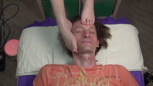 Couple's Ethical Foot Fetish Video - Sensual Facial Massage with Bare Feet