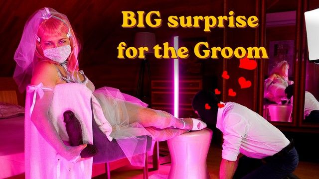 Surprising My Groom with a Huge BBC Strap-On from the Bridge!