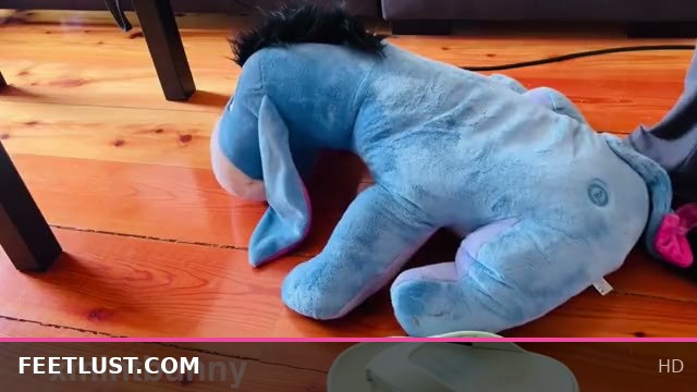 Soft Plush Foot Domination with Sensual Stepping and Sole Play