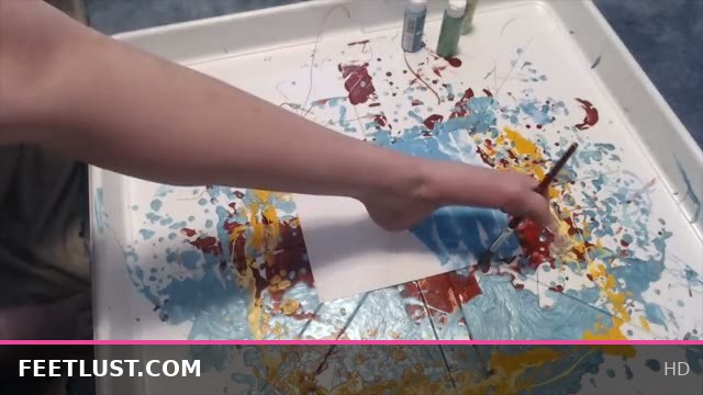 My First Time Painting with My Bare Feet: Sensual Sole Art Session