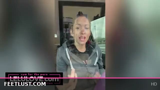 Lelu Love Sexy Topless Striptease with Bare Feet and Soles While Talking About Humans