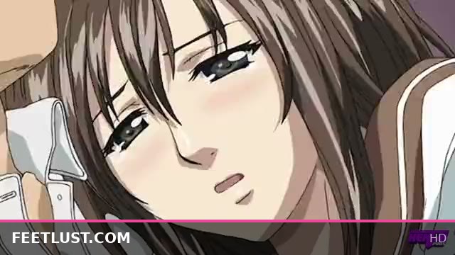 Anime Schoolgirl Rubs Clit on Classmate While Fantasizing About Her Stepbro