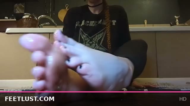 Foot Goddess Dominates Your Dirty Mouth as Her Drooling Feet Take Over Your Bath